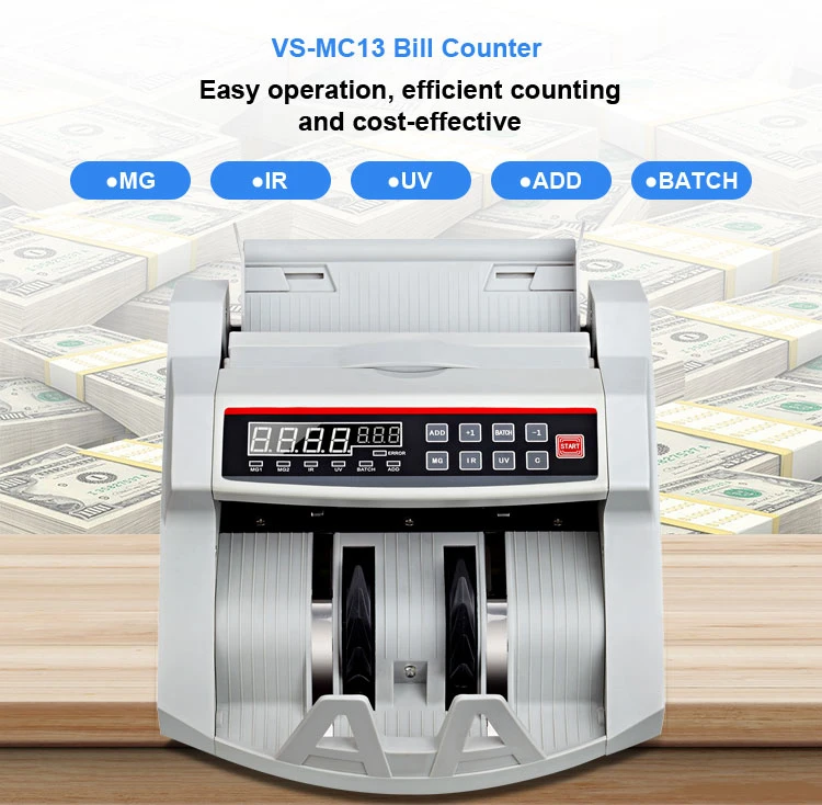 Front Loading Cash Counting Machine Banknote Sorter for Mix Value