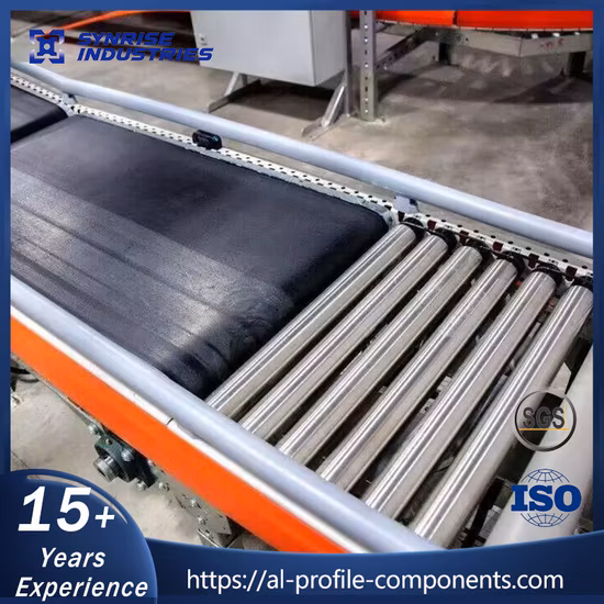 Linha de embalagem motorizada ajustável do transporte de rolo da velocidade automatizada cilindro galvanizado resistente