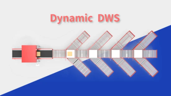 Classificador de correia cruzada vertical para entrega postal, CBS linear, sistema Dws integrado com Oms, Wms, classificador de rodas ERP